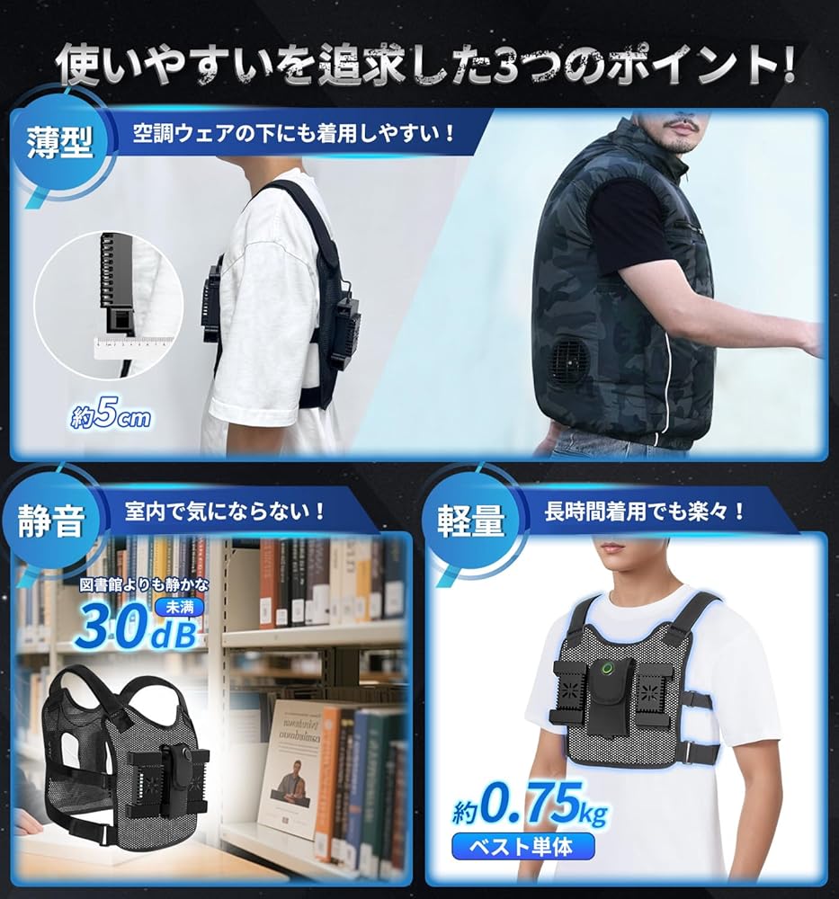 Amazon | [THEKU] ペルチェ ベスト 冷却ブレート付き【2025業界先端