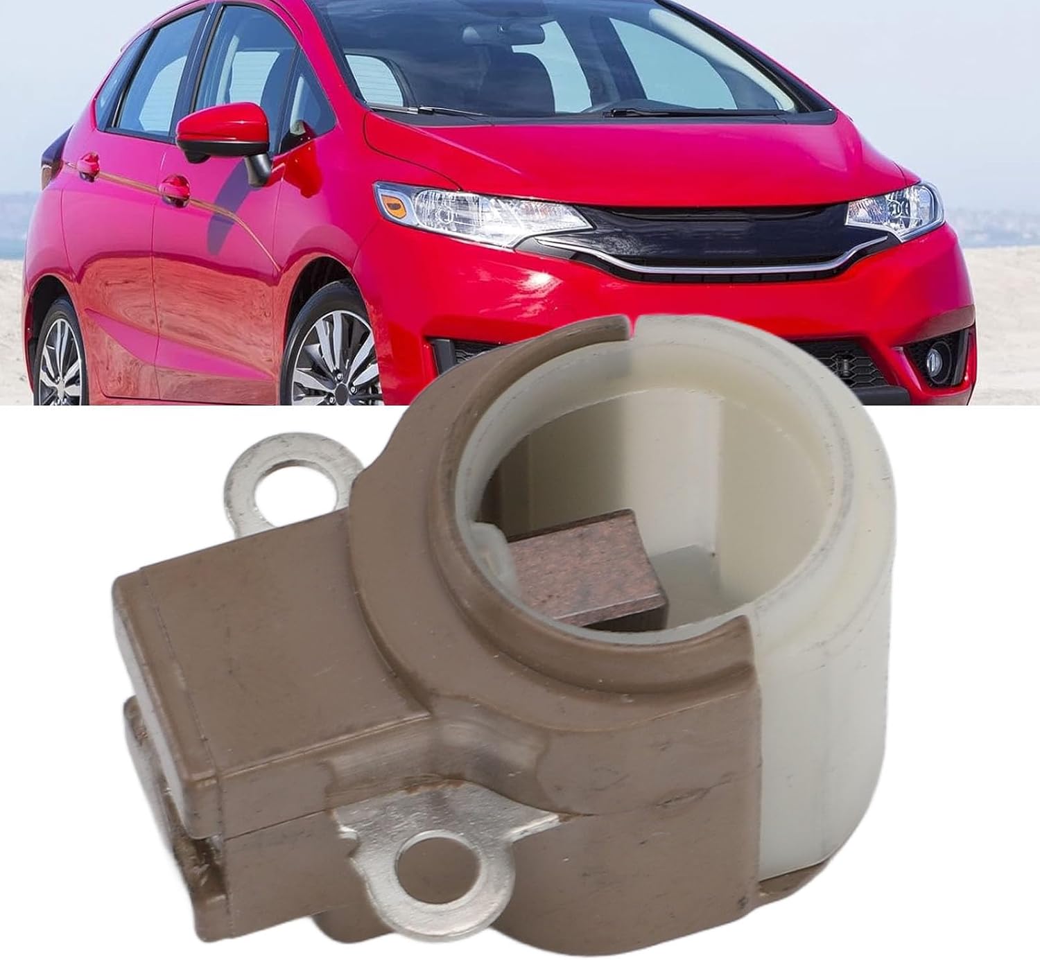 VINGVO Alternator Brush Holder, Aluminum Alloy Impact Lightweight Holder, Stable Output Voltage for 021620 2530 021620 2720 27370 42010 27370 75060 31105 PD1 034 31105 PR7 A01