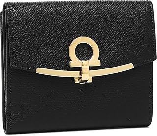 FERRAGAMO フェラガモ 2つ折り財布 22C877 0673998 ウォレット ブラック 黒 [並行輸入品]