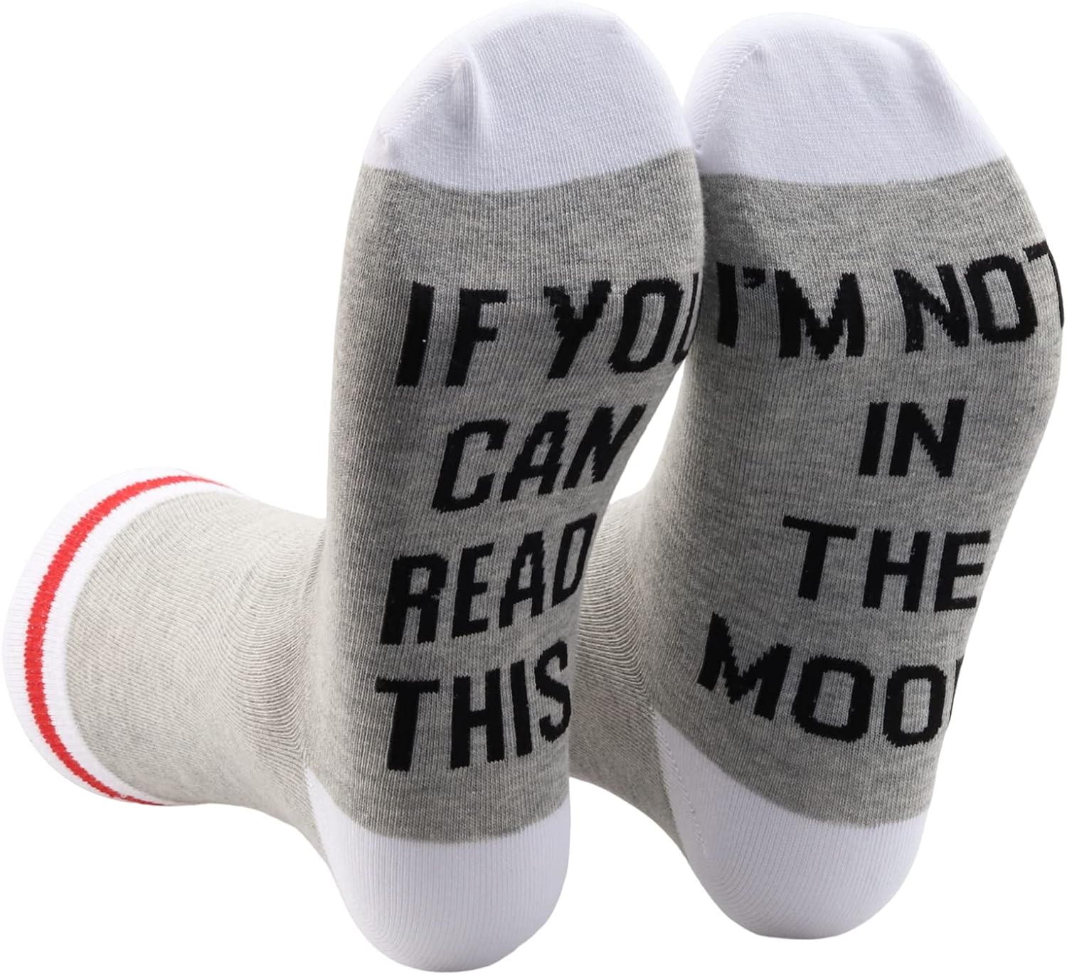 Wine Socks – “If You Can Read This, I’m Not In The Mood” – Sarcastic Gift for Moody Moments, One Size Fits All