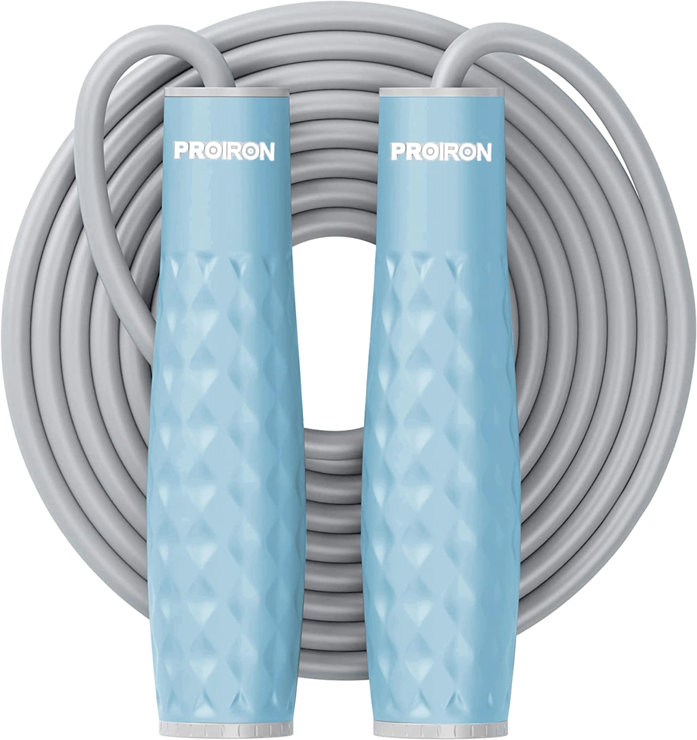PROIRON Skipping Rope Double Weighted Jump Rope 1LB Tangle-Free Double Fat Burning with Adjustable Extra Thick 7mm Weighted Jumping Rope for Endurance Weight Lose Crossfit MMA Cardio & Workouts