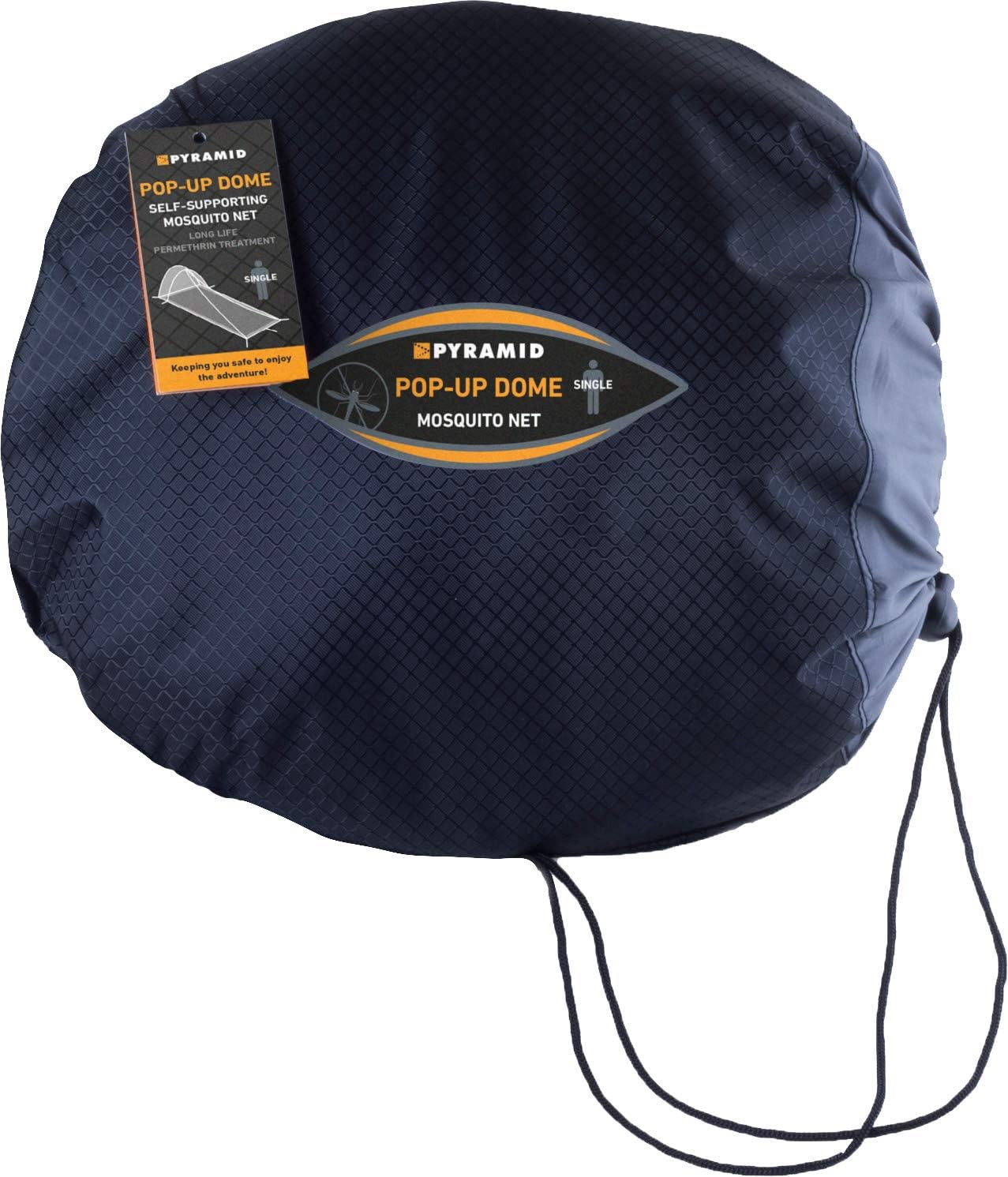 Pyramid Single Pop Up Mosquito Net for Backpacking. Travel Mosquito Net with Carry Bag. Freestanding Dome Mosquito Bed Net Treated with Permethrin. Single Bed, Mattresses, Sleeping Bags & Outdoors