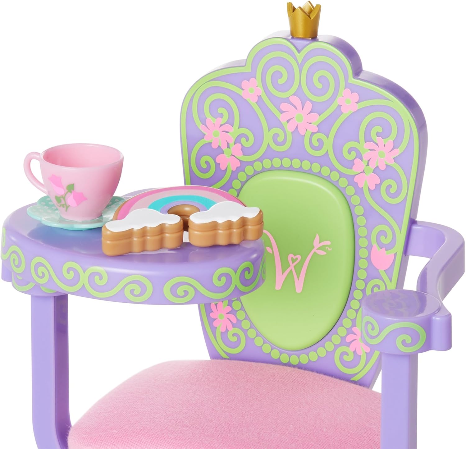American Girl WellieWishers 14.5-inch Doll Ready to Be Royal Desk Playset with an Armrest that Swivels, For Ages 4+