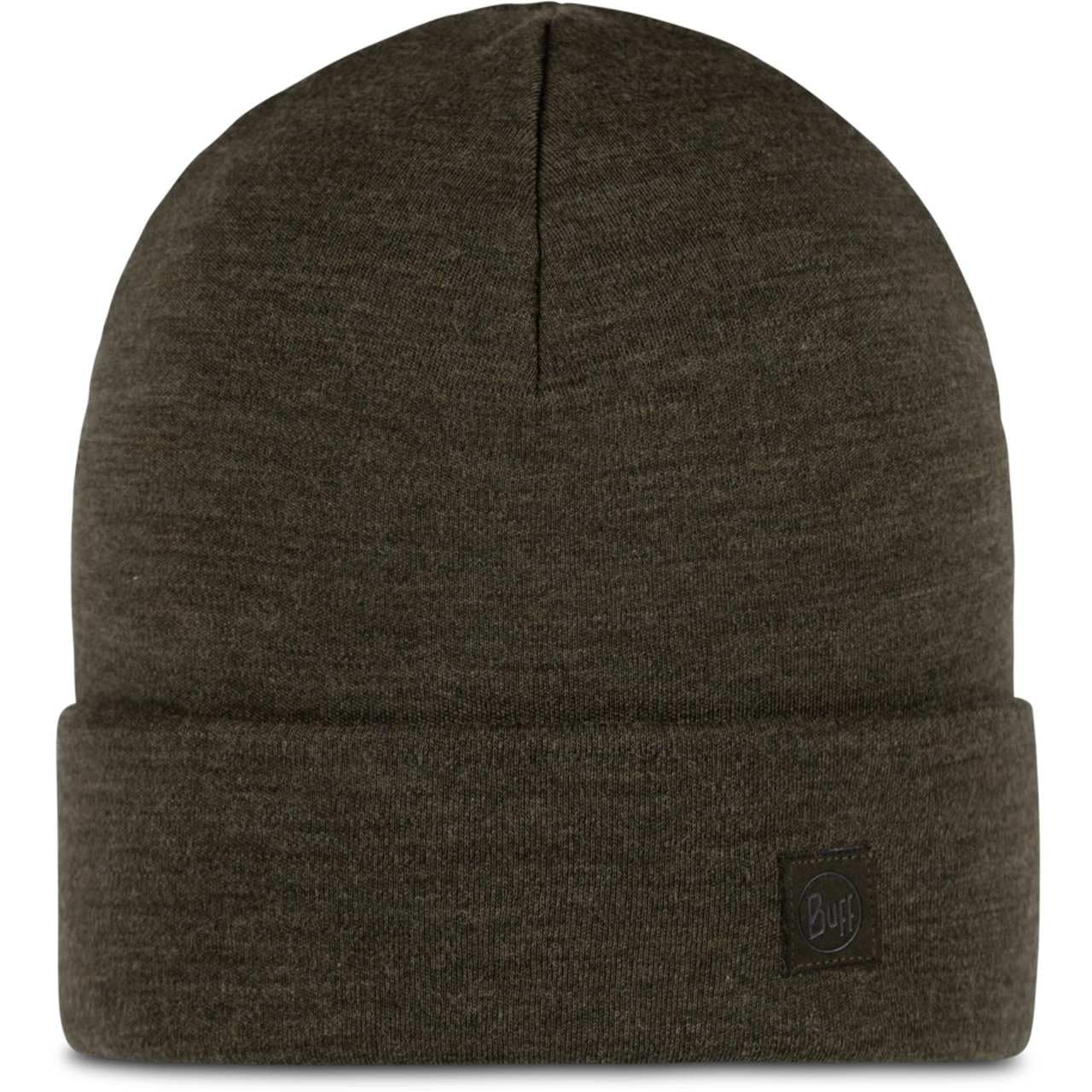 Buff| Hat Merino Heavyweight Multifunctional Scarf, 100% Merino Wool, Trekking, Outdoor, Sustainable, Thick Man Women One Size Bark Green