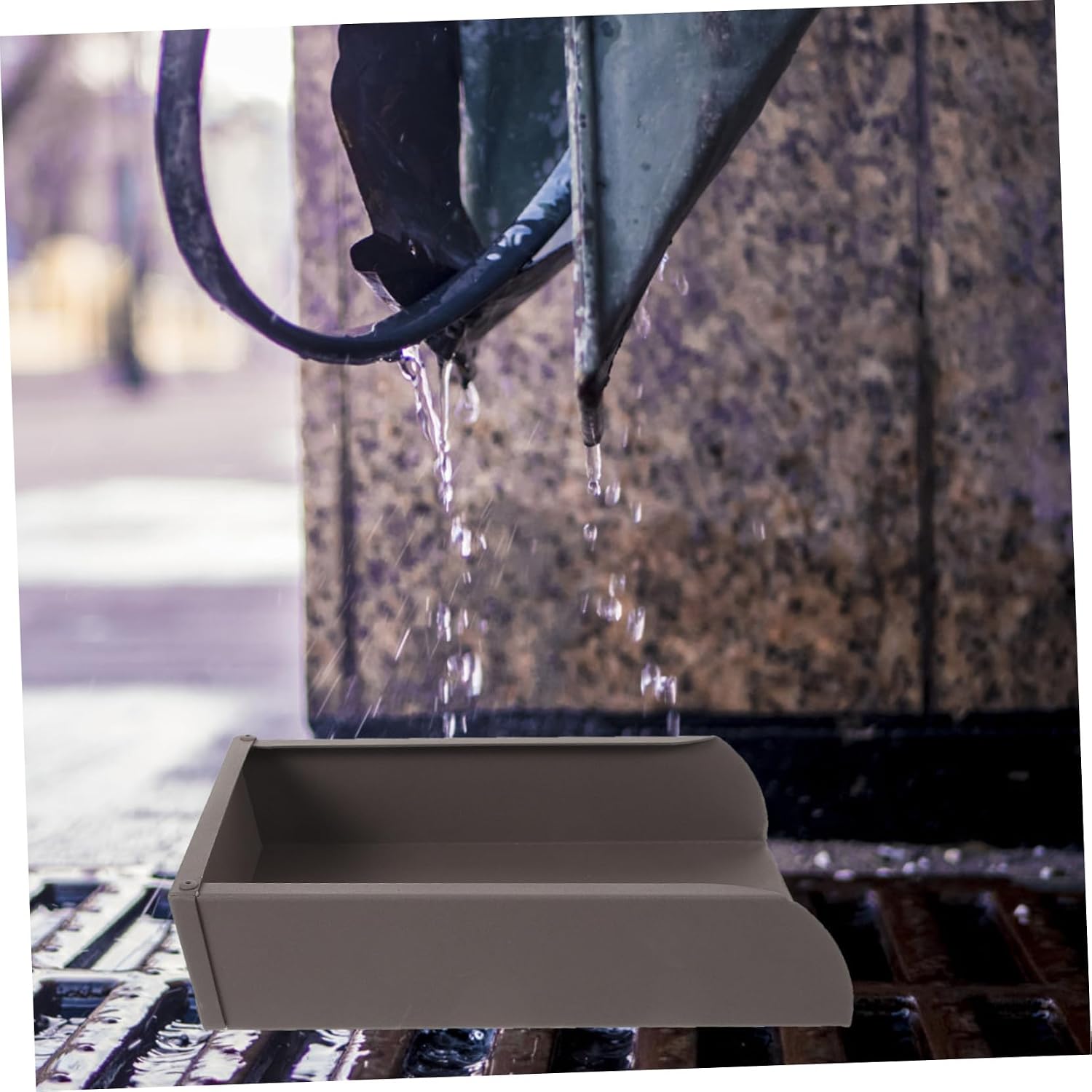 jojofuny Aluminum Alloy Drainage Gutter Splash Guard Corner Easy Install Downspout Splash Block