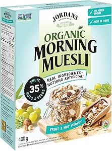 Jordans Organic Morning Muesli - Fruit & Nut Medley, 375g : Amazon.ca ...