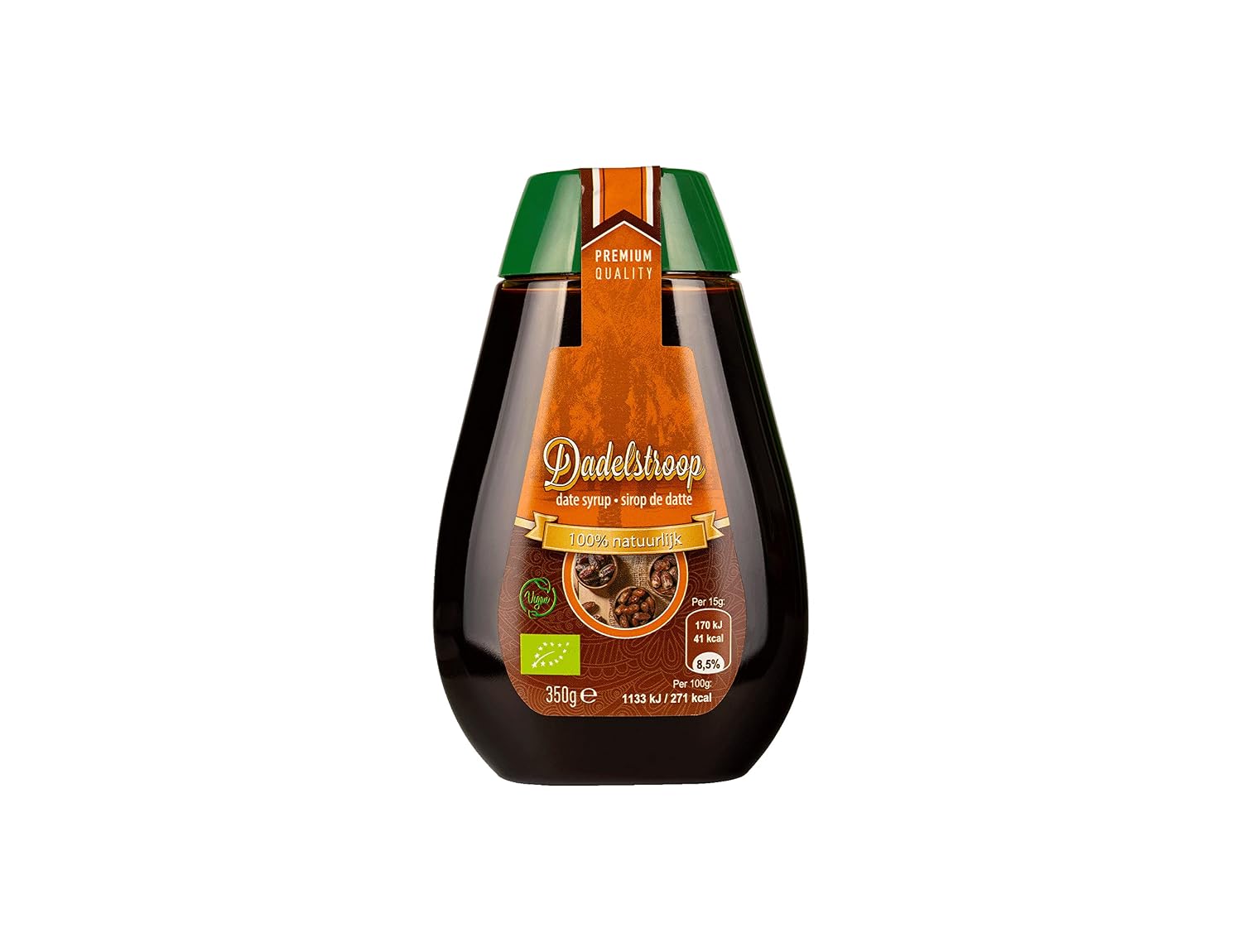 Organic Date Syrup 250 ml Vegan - Sustainable and Delicious for a Conscious Life - Natural Sweetness for a Healthy Kitchen - Gluten-Free Food - Sugar Alternative