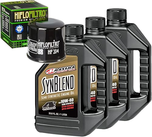 RAD Powersports 10W-40 Oil Change Kit For Yamaha 2010 YFM550FG Grizzly FI 4WD IRS