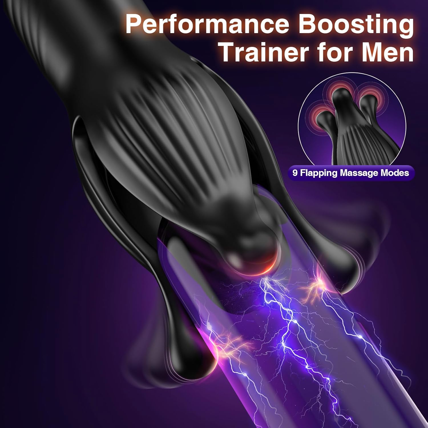 Prostate Massager Anal Toys, BEISAR AI Sync Butt Plug Male Sex Toys for Men Sex Toy Anal Plug Adult Toys with 9 Tension Shock Flapping Thrusting Vibrating Cock Ring Anal Vibrator for Men S&M Crops