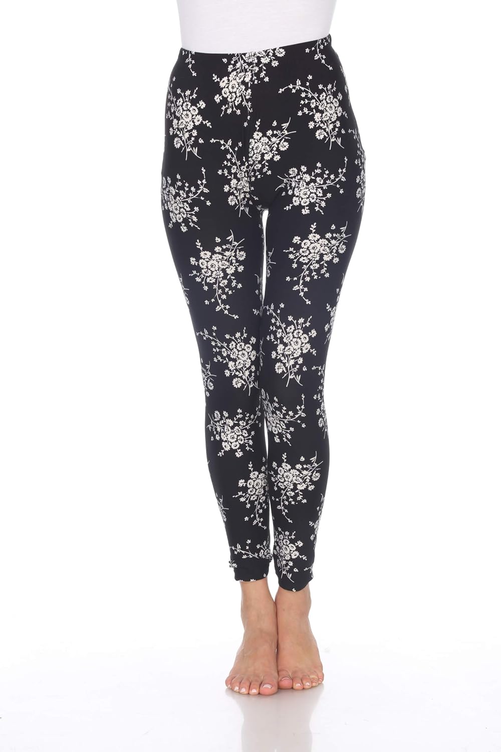 white mark Women's Fashion Printed Leggings - Regular & Plus Size : Clothing, Shoes & Jewelry