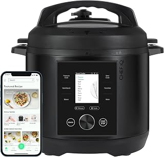 CHEF iQ Smart Pressure Cooker 6Qt: WiFi App, Built-in Scale, 500+ Guided Recipes, 10-in-1 Family Multicooker