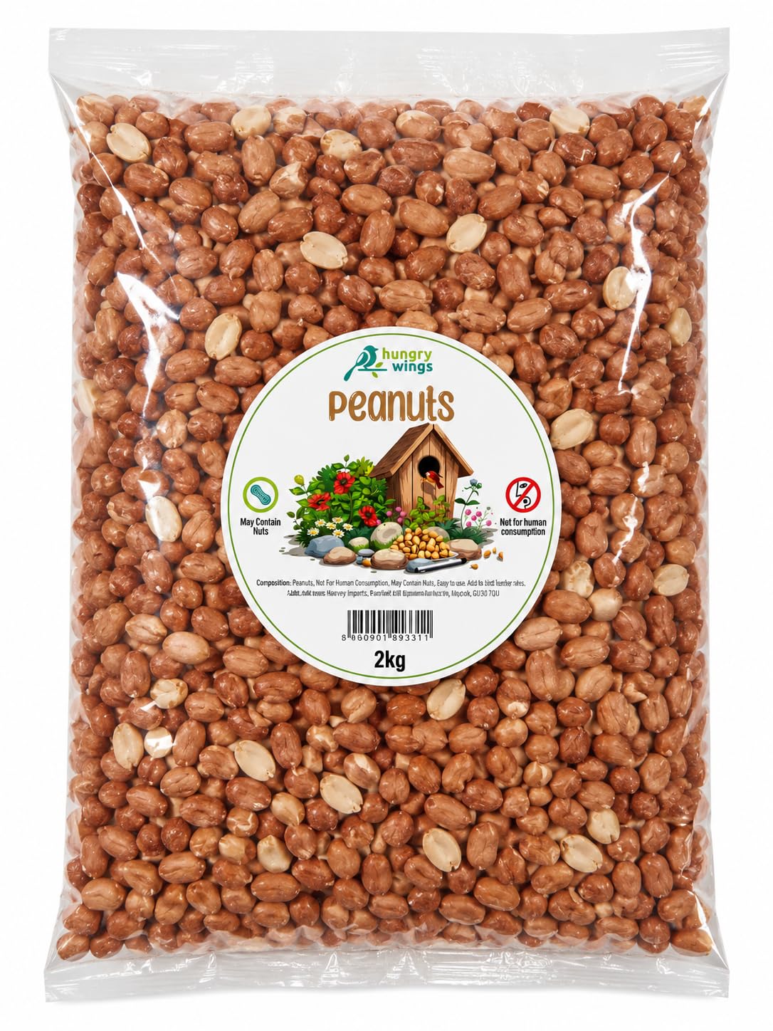 Wild Bird Food (2kg, Peanuts)