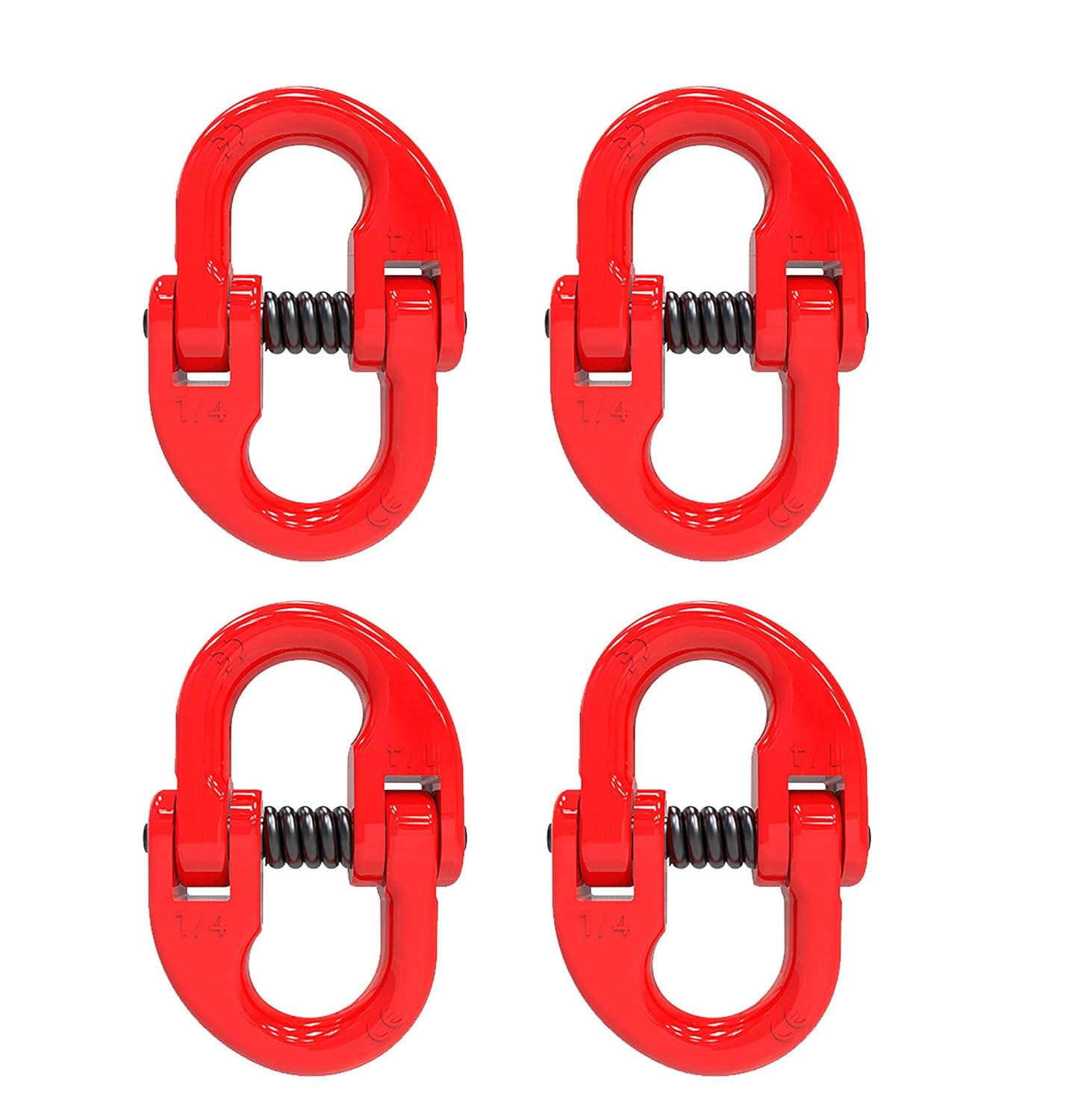 2PC 3/4" Alloy Steel Coupling Link, US Standard G80 Hammer Lock Chain Connector, Safety Chain Connector Link for Tow Hitch, 12.8t/28219lb Work Load Limit