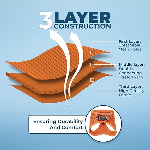 Vista 86 de Best Pet Supplies Voyager Step-in Air - Arnés de malla para todo tipo de clima, reflectante, antitirones, para perro y gato pequeño y mediano, Arnés