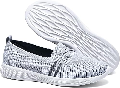 poemlady Women's Slip on Loafer Shoes - Mesh Casual Ballet Flat Nurse Walking Sn
