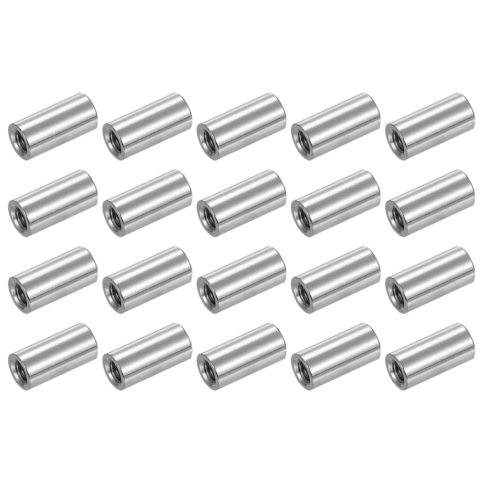 304 Stainless Steel Coupling Nuts - 25 Pcs -25
