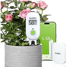 RAINPOINT Smart Digital Wireless Plant Moisture Meter Houseplants Indoor WiFi Hub Kit with Low/High Moisture Alert,Real-time Monitor Hygrometer Sensor Outdoor Gardening Push Notification&amp;Email