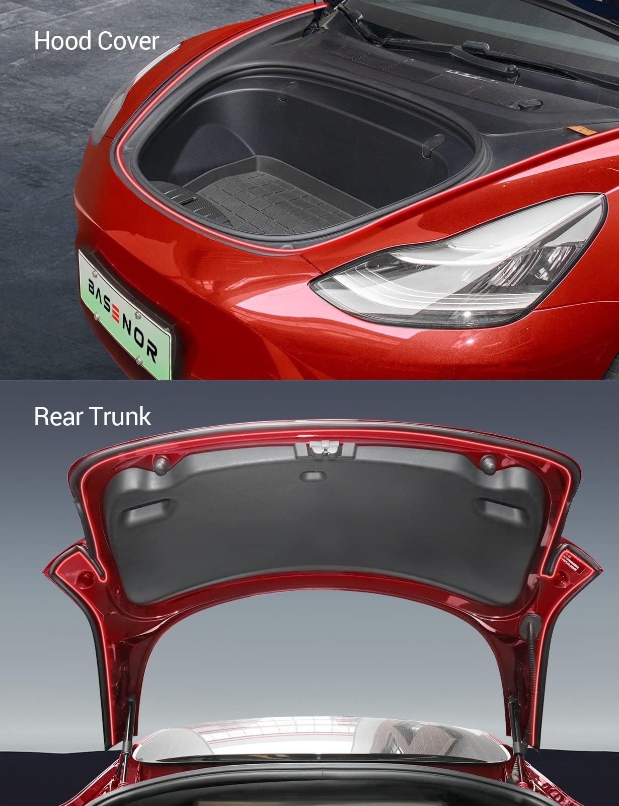 Kit Joints D'étanchéité Pour Tesla Model Y (et Model 3) - Réduction Bruit Vent & Route - Caoutchouc EPDM, Facile à Poser, Améliore Confort Et Isolation
