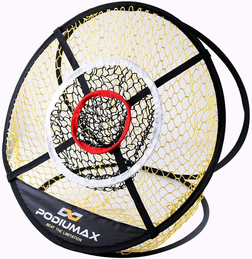 PodiuMax Pop Up Golf Chipping Net, Indoor/Outdoor Golfing Target Net for Accuracy and Swing Practice (24'')