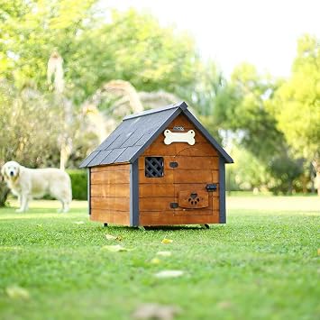 Mandu Isı Yalıtımlı Ahşap Köpek Kulübesi Medium