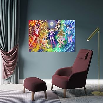 Amazon.co.jp: 美少女戦士セーラームーン 五戦士ポスター 壁掛けアート