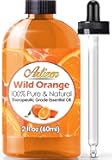Artizen Wild Orange Essential Oil (100% Pure & Natural - Undiluted) Therapeutic Grade - Huge 2oz Bottle - Perfect for Aromatherapy, Relaxation, Skin Therapy & More!