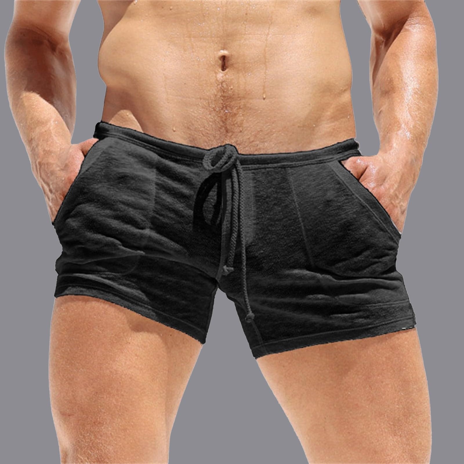 Herren Shorts Mesh Unterwäsche Transparent Boxer Shorts Mit Elastischen Bund Locker Badeshorts Sommer Lounge Hose Sexy Männer Unterhose Dünn Badehose Für Schwimmen Sport Strand