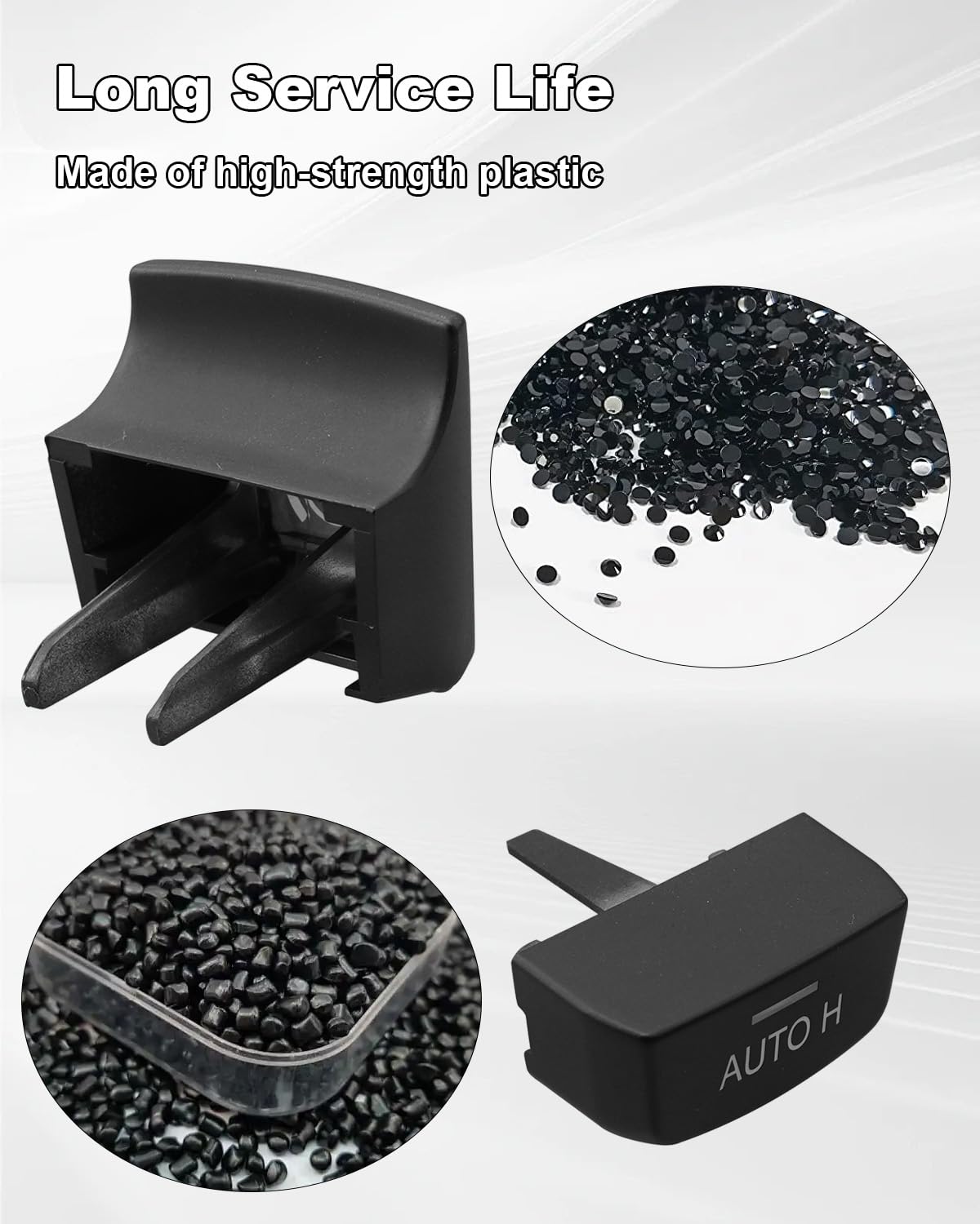 61312822518 Black Electronic Handbrake Parking Switch Hand Brake P Button Cover Auto H Button Fit for BMW 5 7 X3 X4 X5 X6 F02 F06 F10 F11 F12 F15 F16 F25 F26 2009-2014, Parking Brake Switch