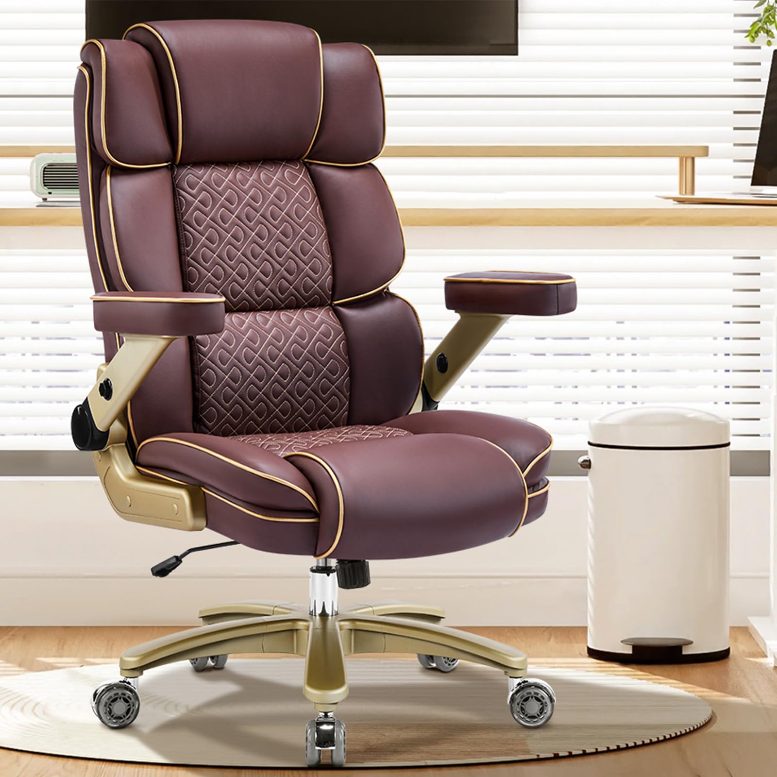 Furnistyle heavy duty executive chair brown