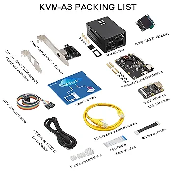 【新品未開封】Geekwarm KVM-A3 キット Geekworm KVM-A3 Kit for Raspberry Pi 4 Open-source KVM Over