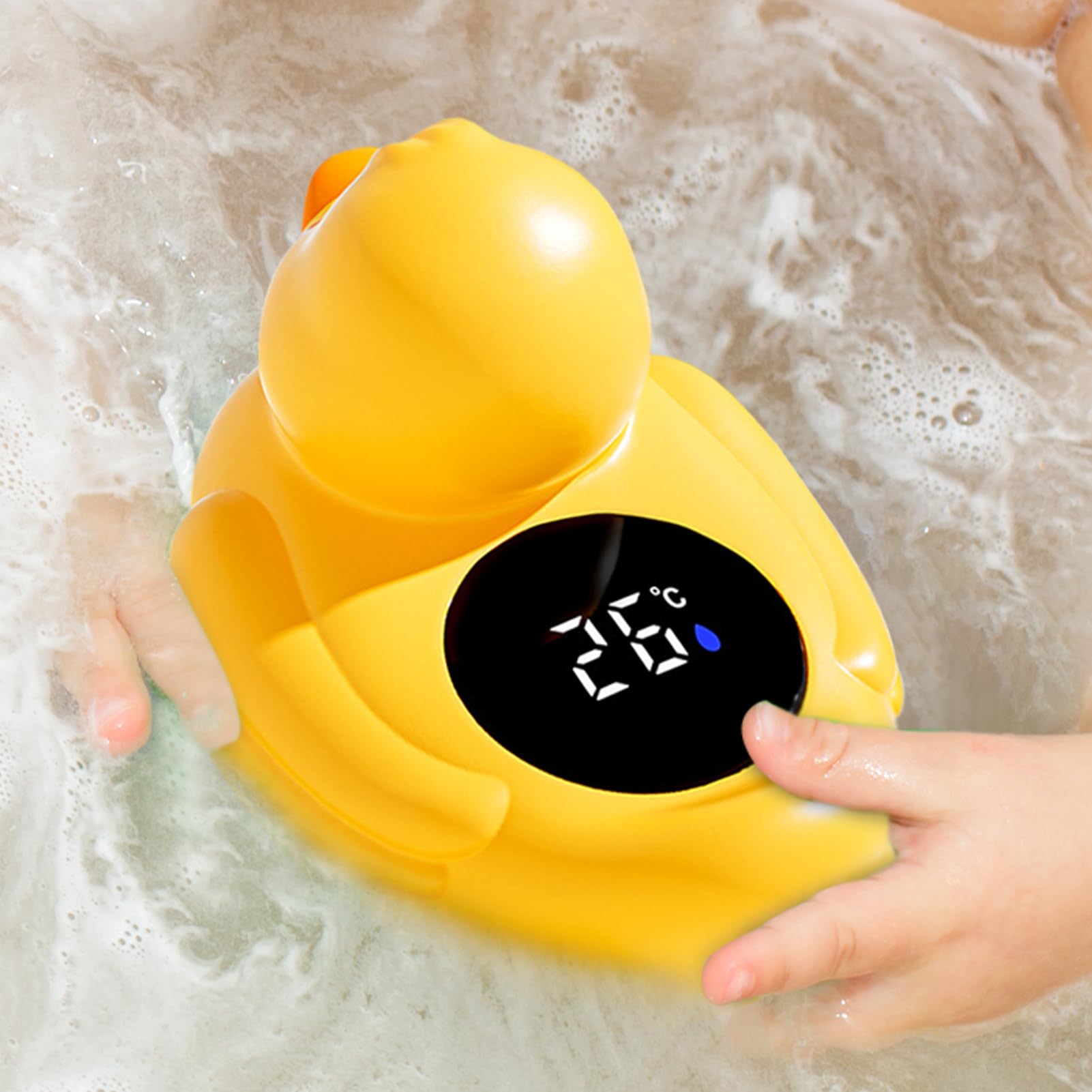 Duck Bath Tempermo Gauge: Termometro Da Bagno D' Galleggiante Impermeabile | Gas Di Temperatura 'acqua LCD Digitale | Giocattolo Da Vasca Del Cartone Animato Per I Bambini