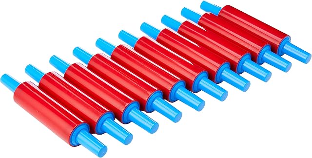 Creation Station CT6366, Children's Plastic Rolling Pins (Pack of 10), 21 cm