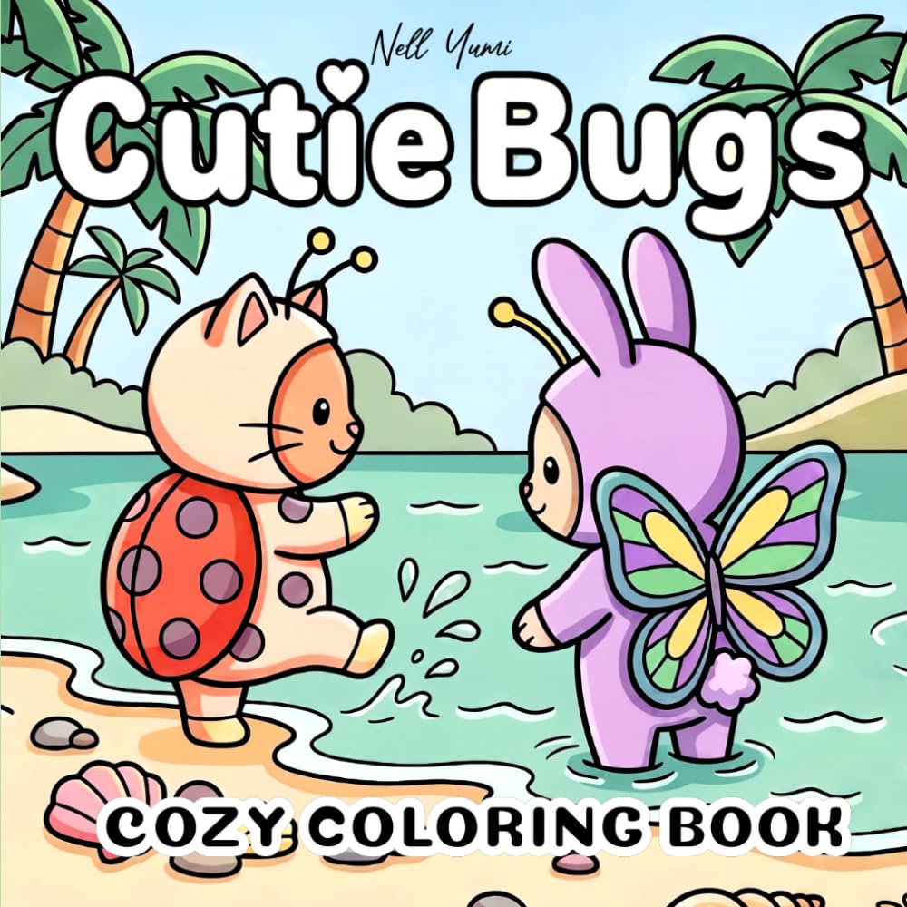 Cutie Bugs: Cozy Coloring Book For Adults and Teens (Whimsical Cuties Coloring)
