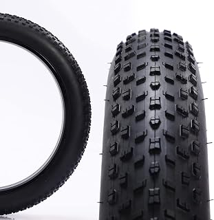 WEEROCK Bike Fat Tire 20/26 x 4.0 Inch Bicycle Fat Tyre Folding Bead Tire Electric Bike Tires Compatible Wide Mountain Snow Bicycle