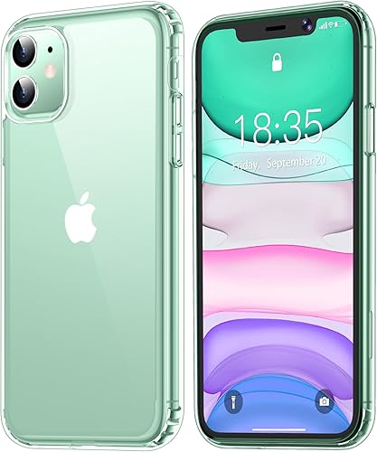 Miniatura 1 de NEWTRENDS Funda diseñada para iPhone 11, no amarillea, cubierta de policarbonato duro de TPU suave, parachoques flexible, funda delgada y