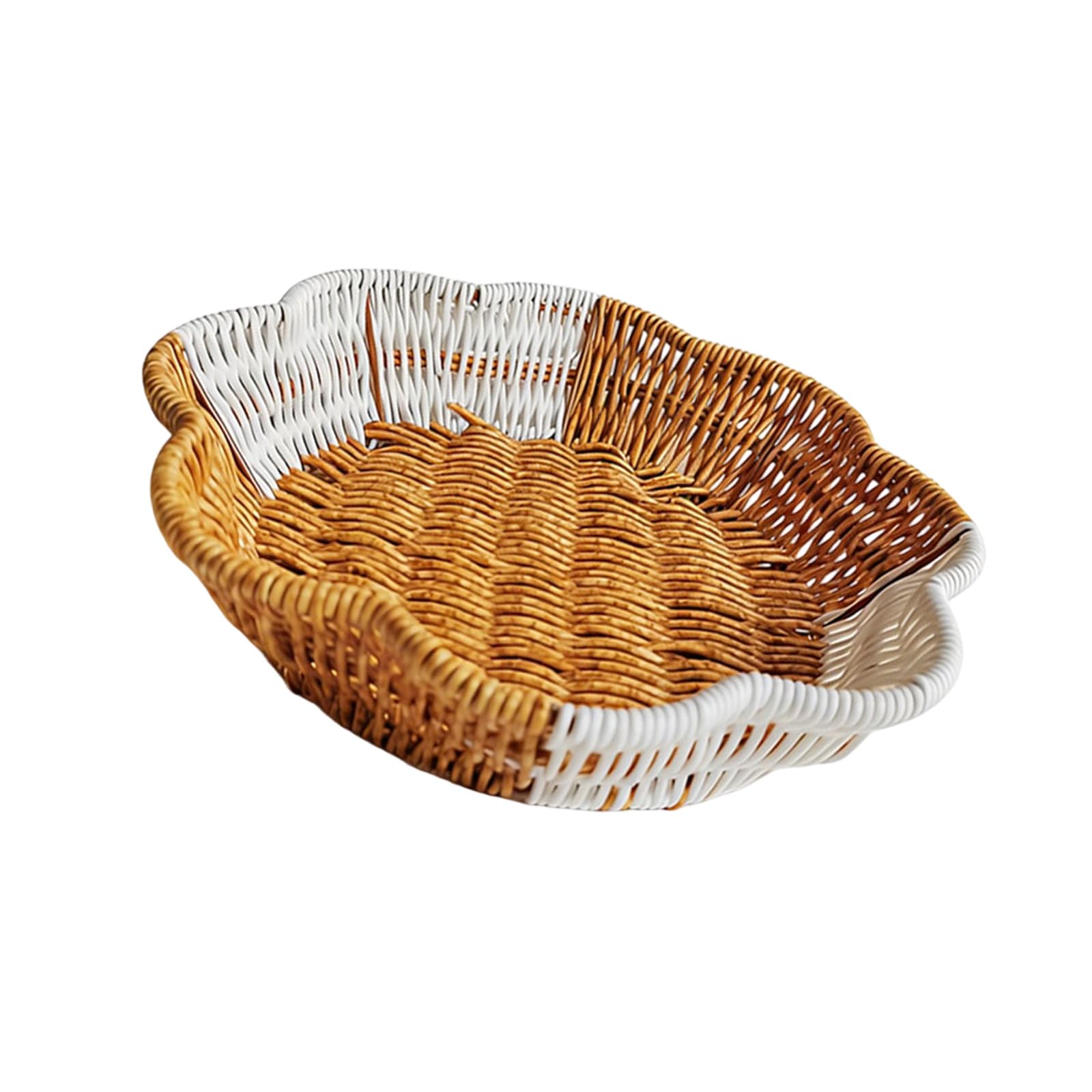 ZBIianxer Modern Tone Fruit Tray for Snacks Desserts Sturdy PP Dividers Easy PP Fruit Bowl