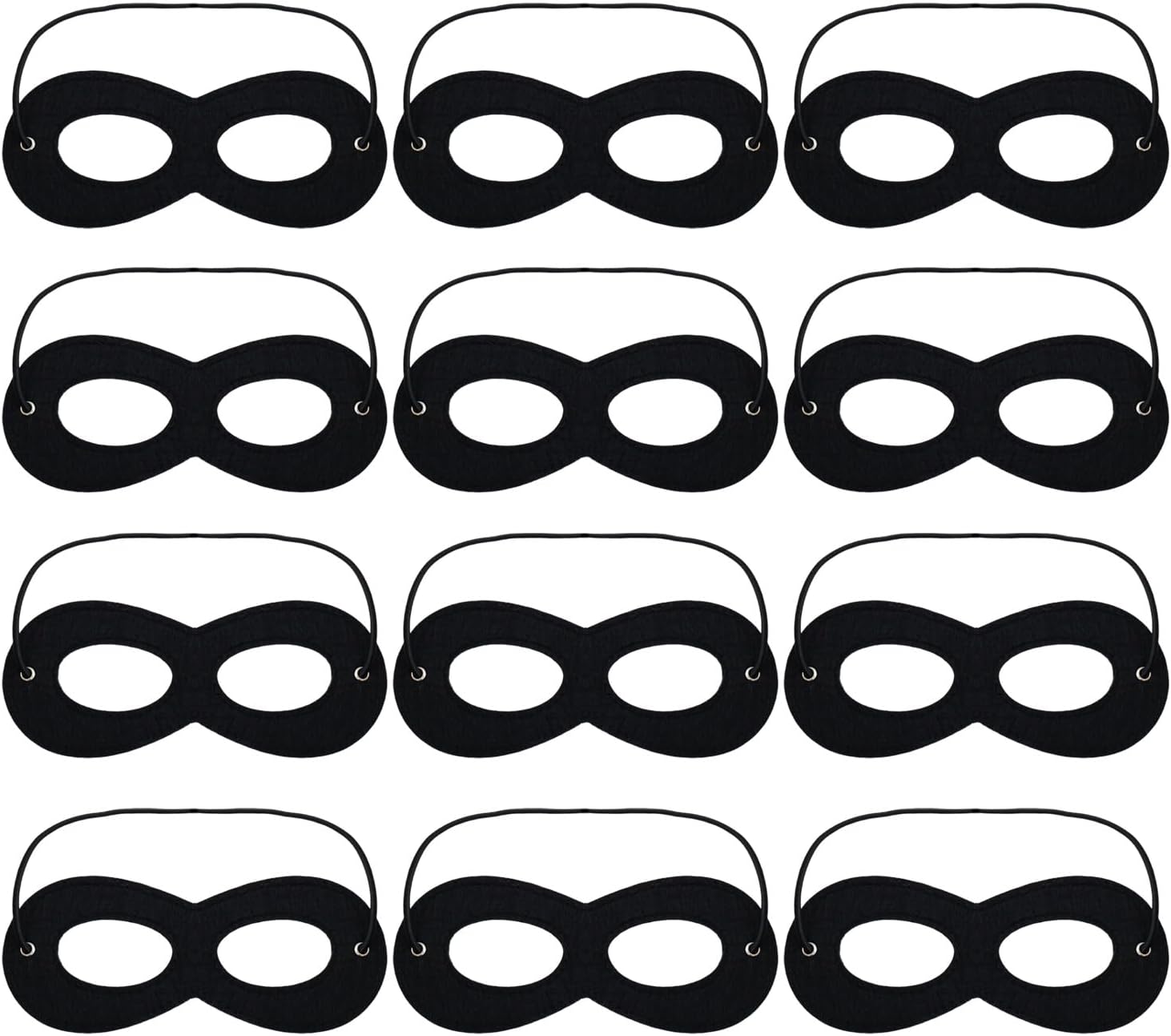 Black Felt Eye Mask Halloween Mask for Adult Costumes Mask Halloween Masks for Men Women Kids Party Cosplay Dress Up