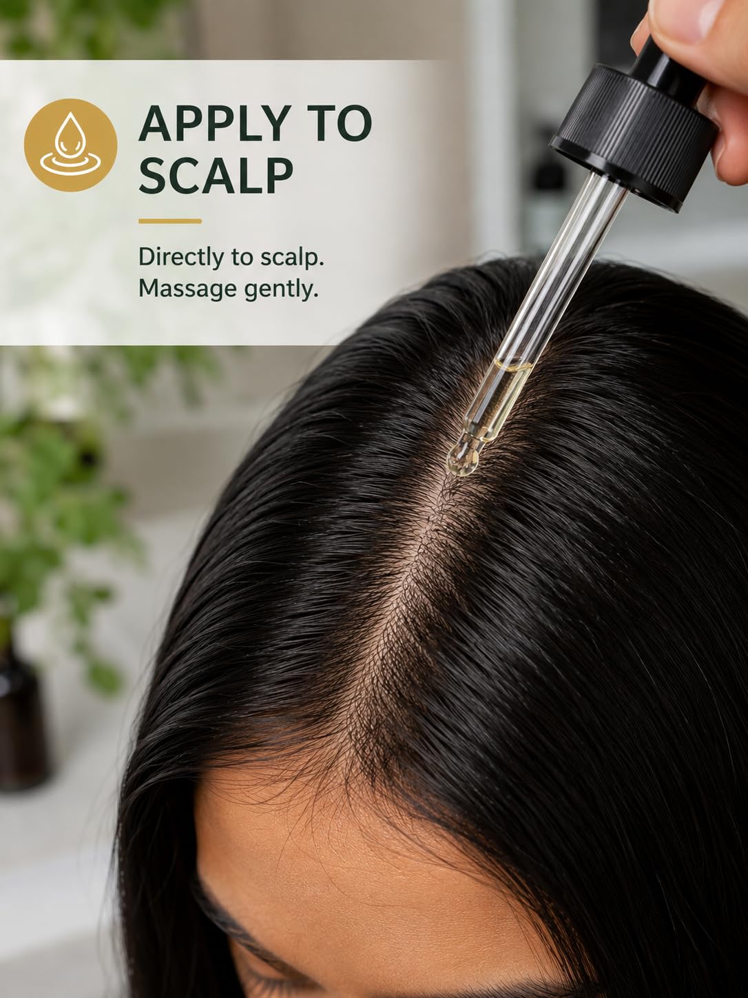 Herbal Hydrating Hair Oil for All HER Hair Types – Rosemary, Lavender & Argan Oil for Dry Hair, Scalp Care & Edges, 4 fl oz