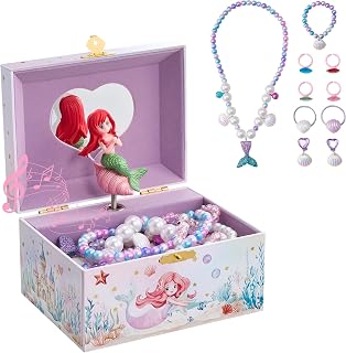 ProCase Musical Mermaid Jewelry Box for Girls, Mermaid (Box with Jewelry)