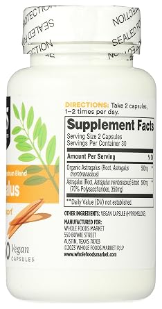 365 By Whole Foods Market, Astragalus, 60 Count