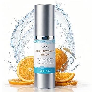 Super Vitamin C Face Serum - Vitamin C, Hyaluronic Acid & Peptide Complex Firms, Lifts, Hydrates & Brightens Skin, Targets Fine Lines, Wrinkles All-In-One Face Serum for Women, 1 Fl Oz