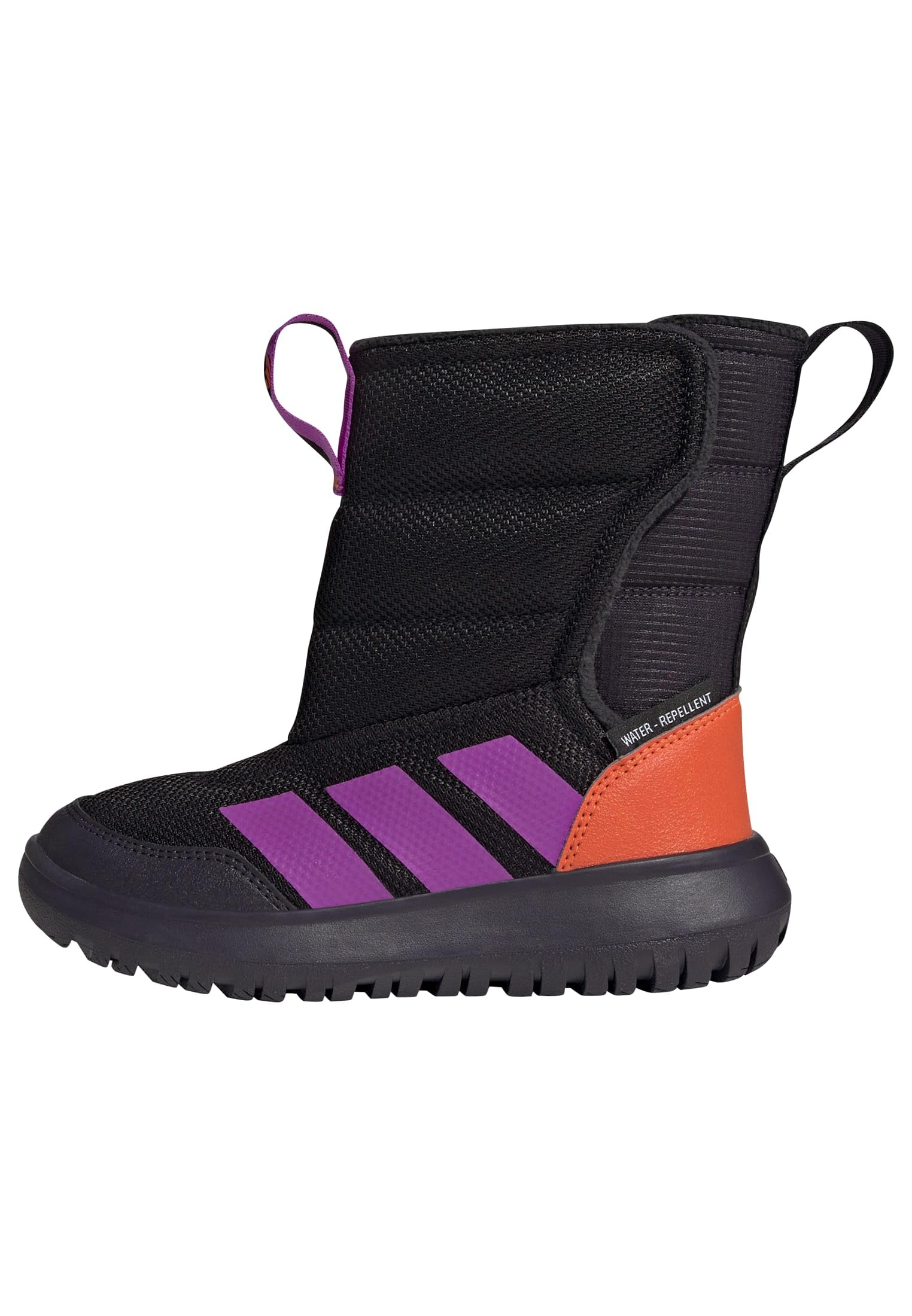 adidas Unisex Kids WINTERPLAY Shoes Children, Core Black/Purple Burst/Impact Orange, 13.5 UK Child