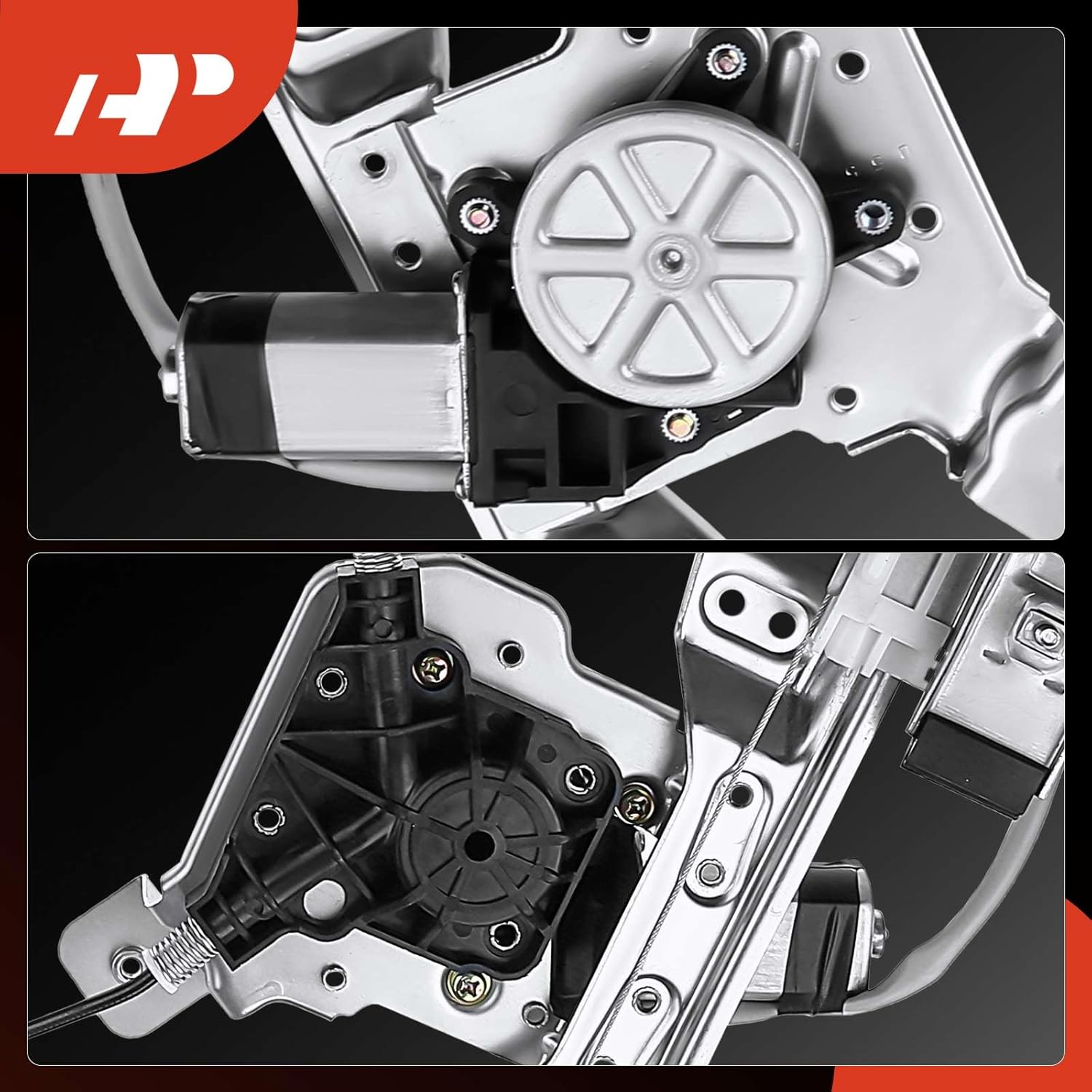 A-Premium Power Electric Window Regulator with Motor Compatible with Chevrolet Cobalt 2005-2010 & Pontiac G5 2007-2010, Coupe 2 Door Only, Front Left Driver Side