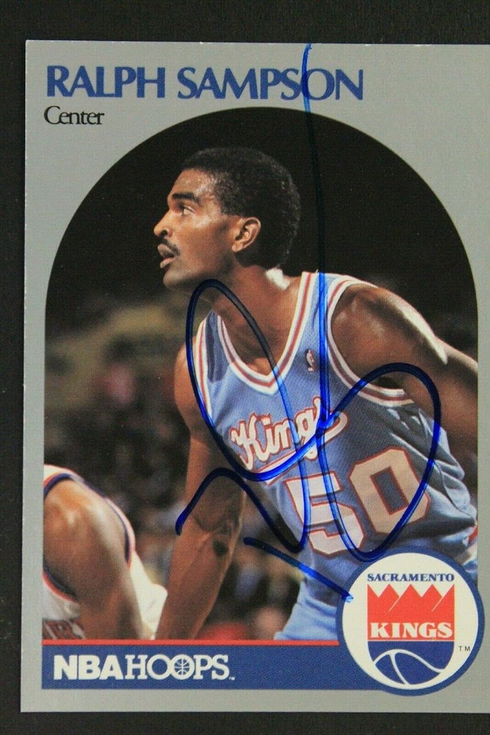 Ralph Sampson Kings Virginia Signed 1990 Hoops #261 Autographed Basketball Card