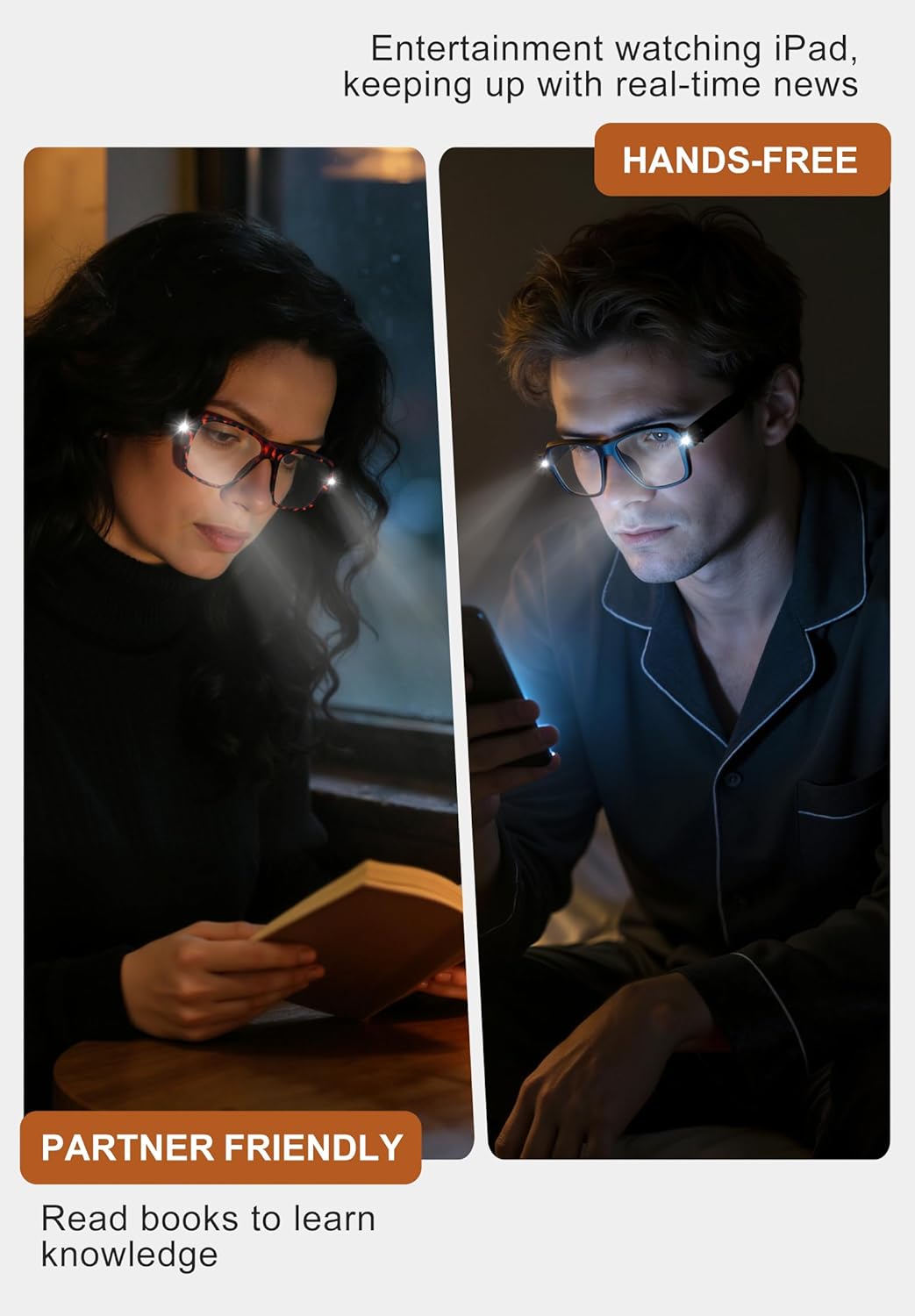 SKYWAY Reading Glasses With Light Blue Light Blocking Rechargeable magnifying Reader for Women Man eyewear Anti-Glare