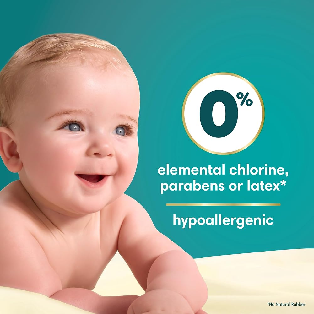 Pampers Swaddlers Diapers, Size 0 (up to 10 lbs), 84 Count, Hypoallergenic, Absorbent, Keeps Baby Dry and Comfortable, Skin Safe Disposable Newborn Baby Diaper