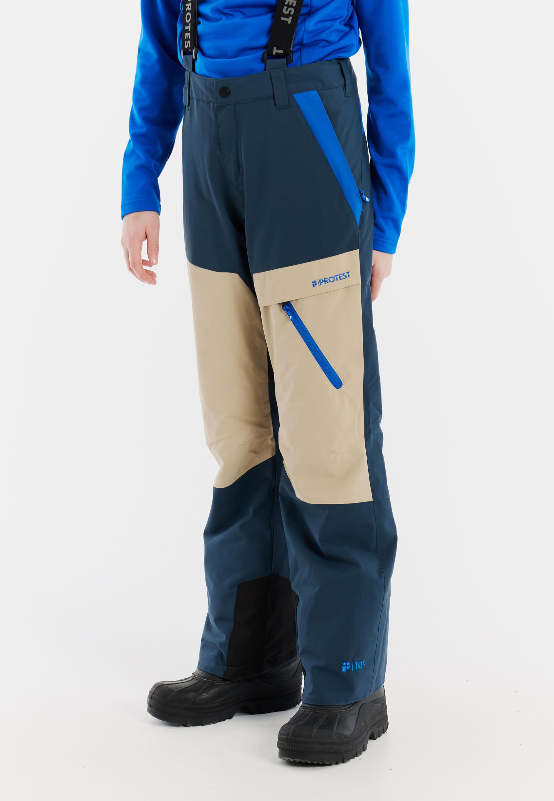 Protest Pantaloni da sci e snowboard da ragazzo PRTRoy JR, Twilight Navy., 164