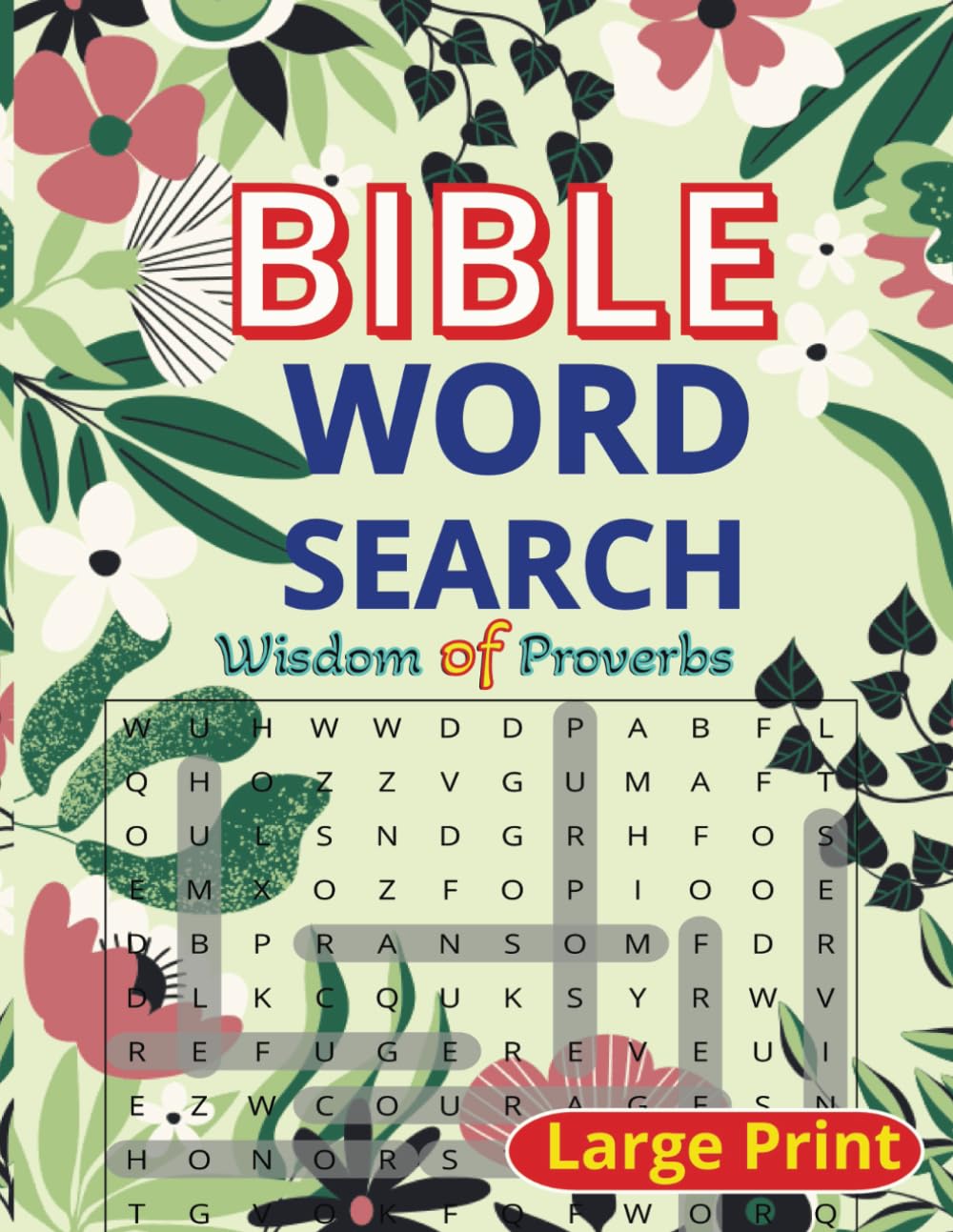 Bible Word Search: Wisdom of Proverbs Large Print
