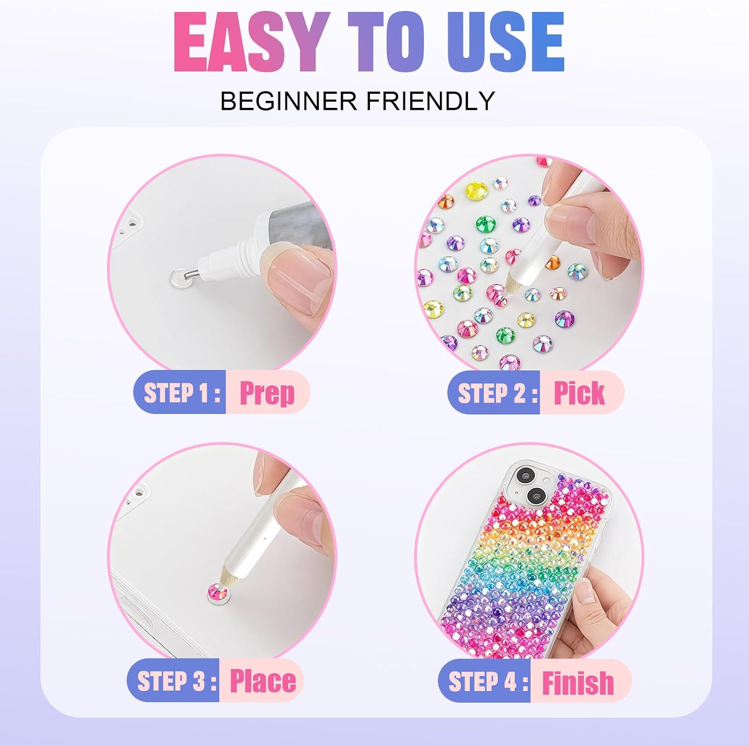 34000Pcs 48 Colors Resin Jelly Rhinestones for Bedazzling, 3mm Multicolor Flatback Diamond Gems for Crafting, Bedazzler Kit with Tools for Nail Art DIY Crafts Clothing Shoes Book Makeup