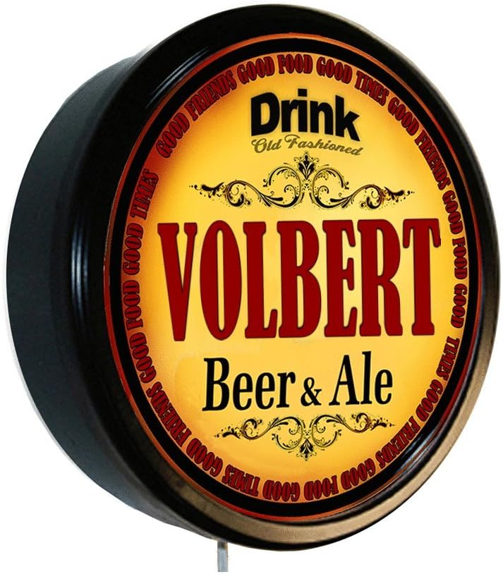 Goldenoldiesclocks VOLBERT Beer and Ale Cerveza Lighted Wall Sign